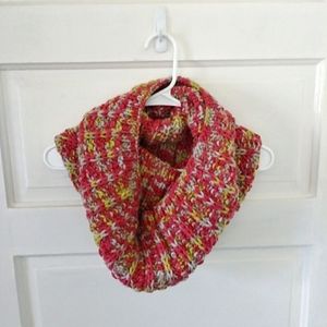 Pink Multi-Colored Infinity Scarf